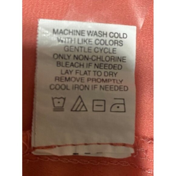 Eyeshadow Womens Blouse Top 2x Crochet Lace Trim 3/4 Sleeves Round Neck Pullover - Picture 9 of 13